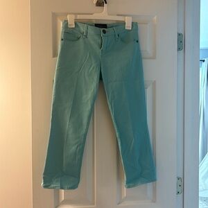 Sanctuary Cropped Turquoise Pants